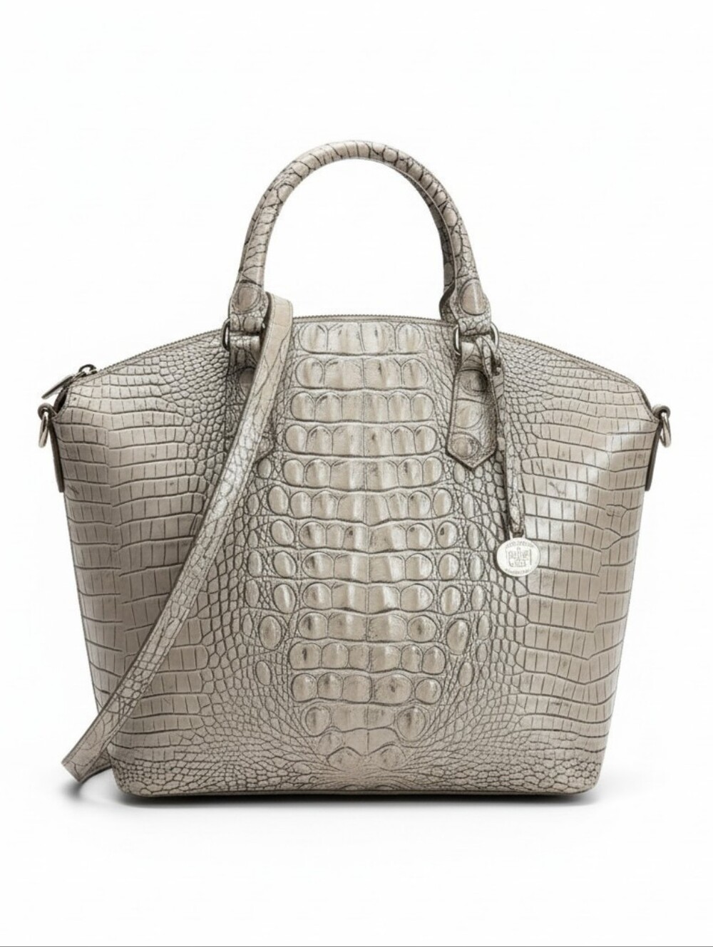 🩶▪️Brahmin▪️ ✨️HTF ✨️Large Duxbury Satchel Moonrise Melbourne Genuine Leather